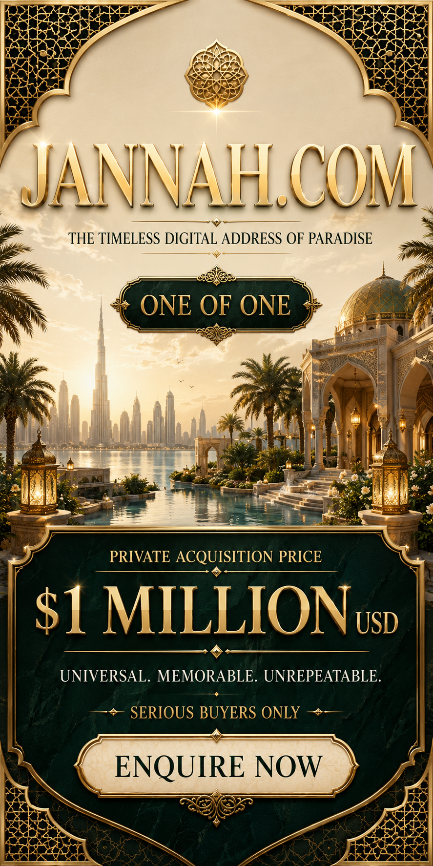JANNAH.COM premium sale banner